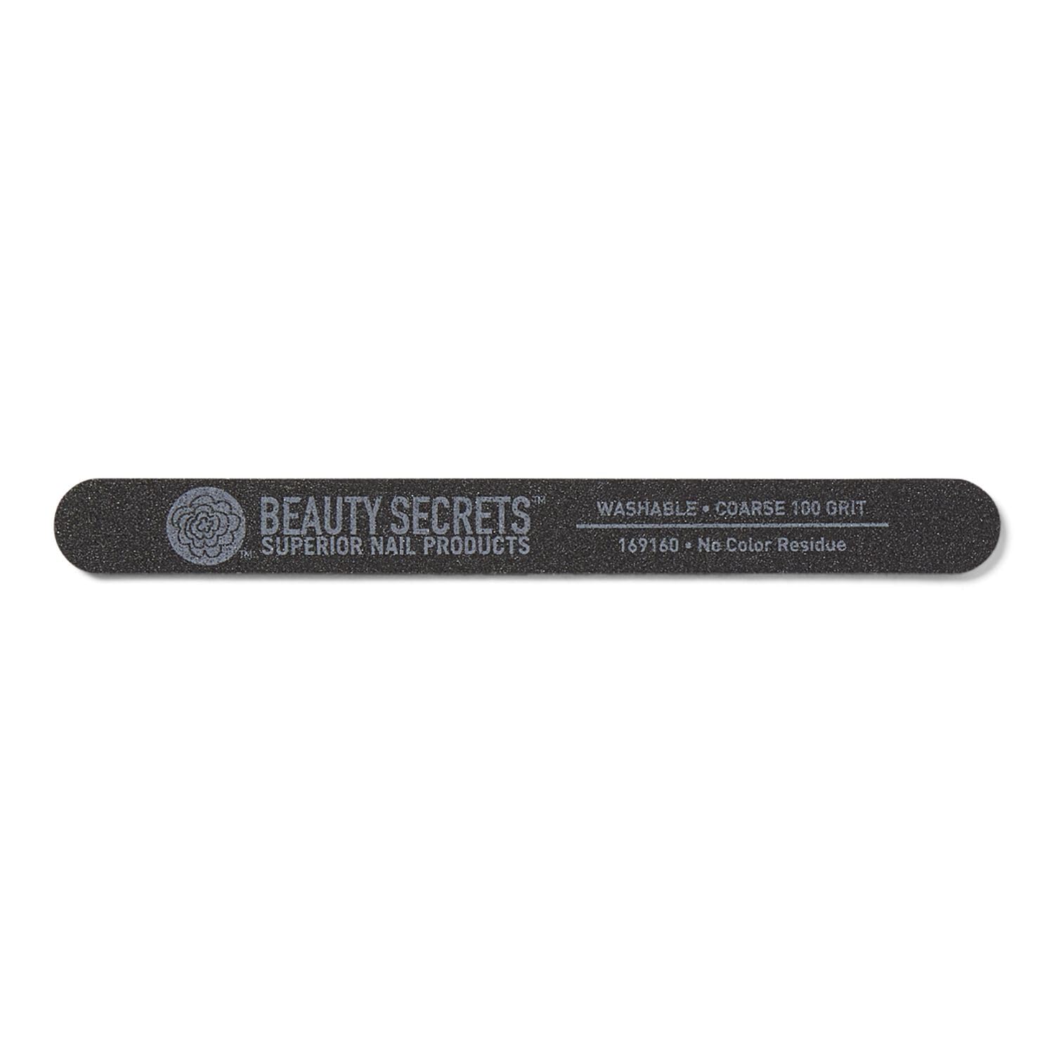 Beauty Secrets Drip & Clog Proof Nail Glue (1 Pack) Bundled with Nail File Black Coarse 100 Grit by Beauty Secrets