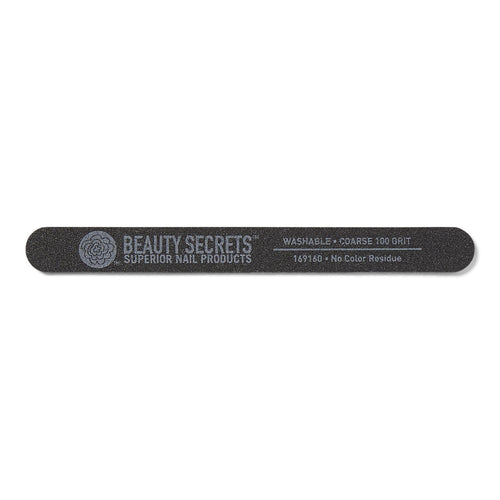 Beauty Secrets Drip & Clog Proof Nail Glue (1 Pack) Bundled with Nail File Black Coarse 100 Grit by Beauty Secrets