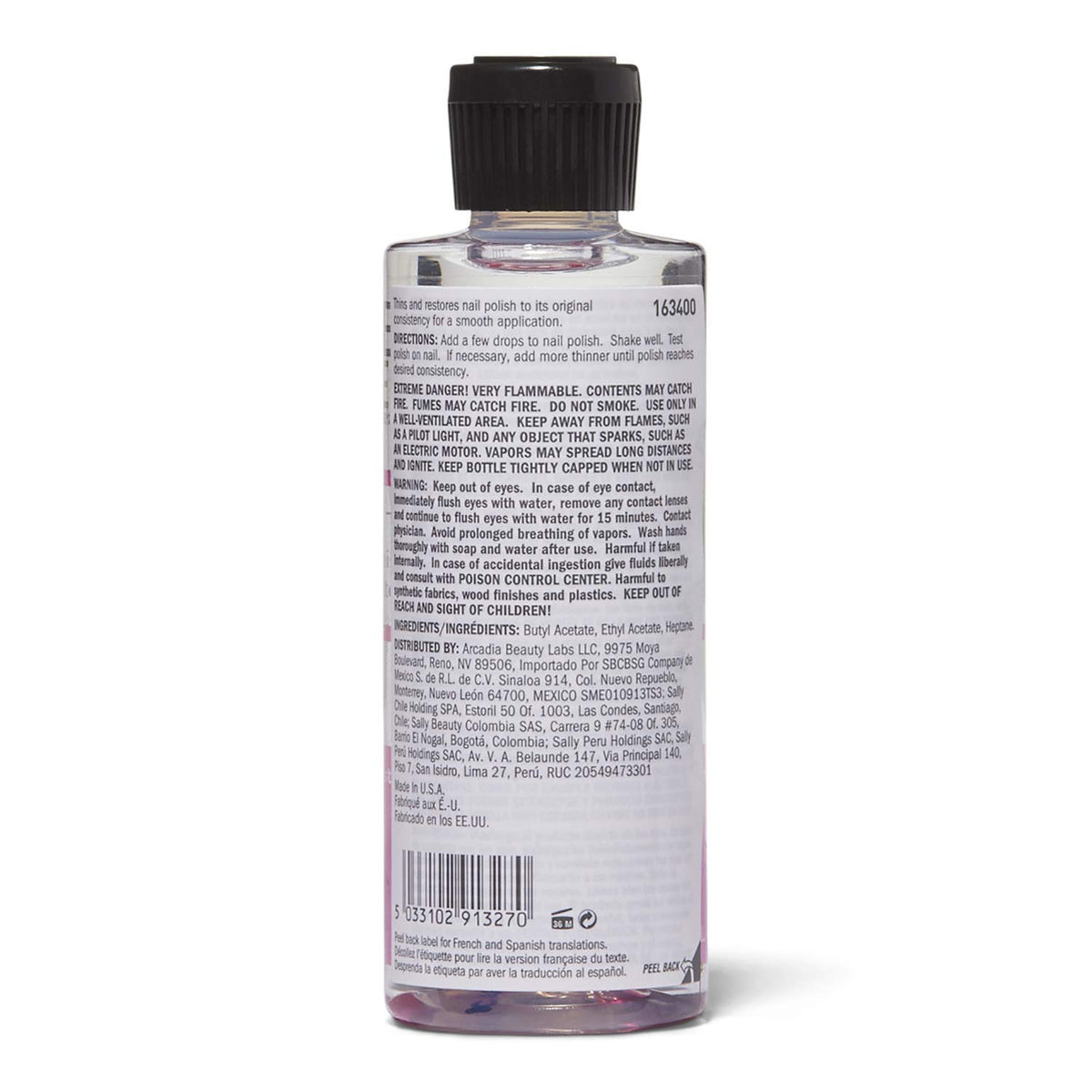 Beauty Secrets Nail Polish Thinner, 4 Fl Oz (Pack of 1), Thins Nail Polish for Even Flow