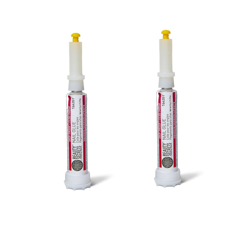 Beauty Secrets Drip & Clog Proof Nail Glue (2 Pack)