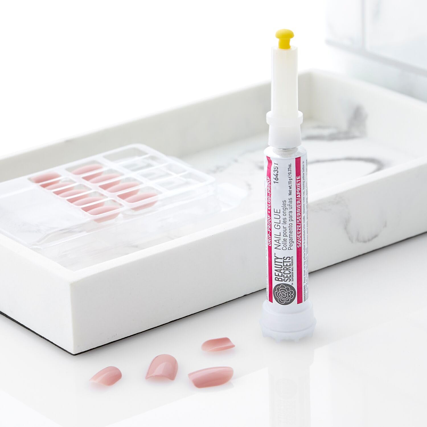 Beauty Secrets Nail Glue, Drip & Clog Proof, 6 Pack